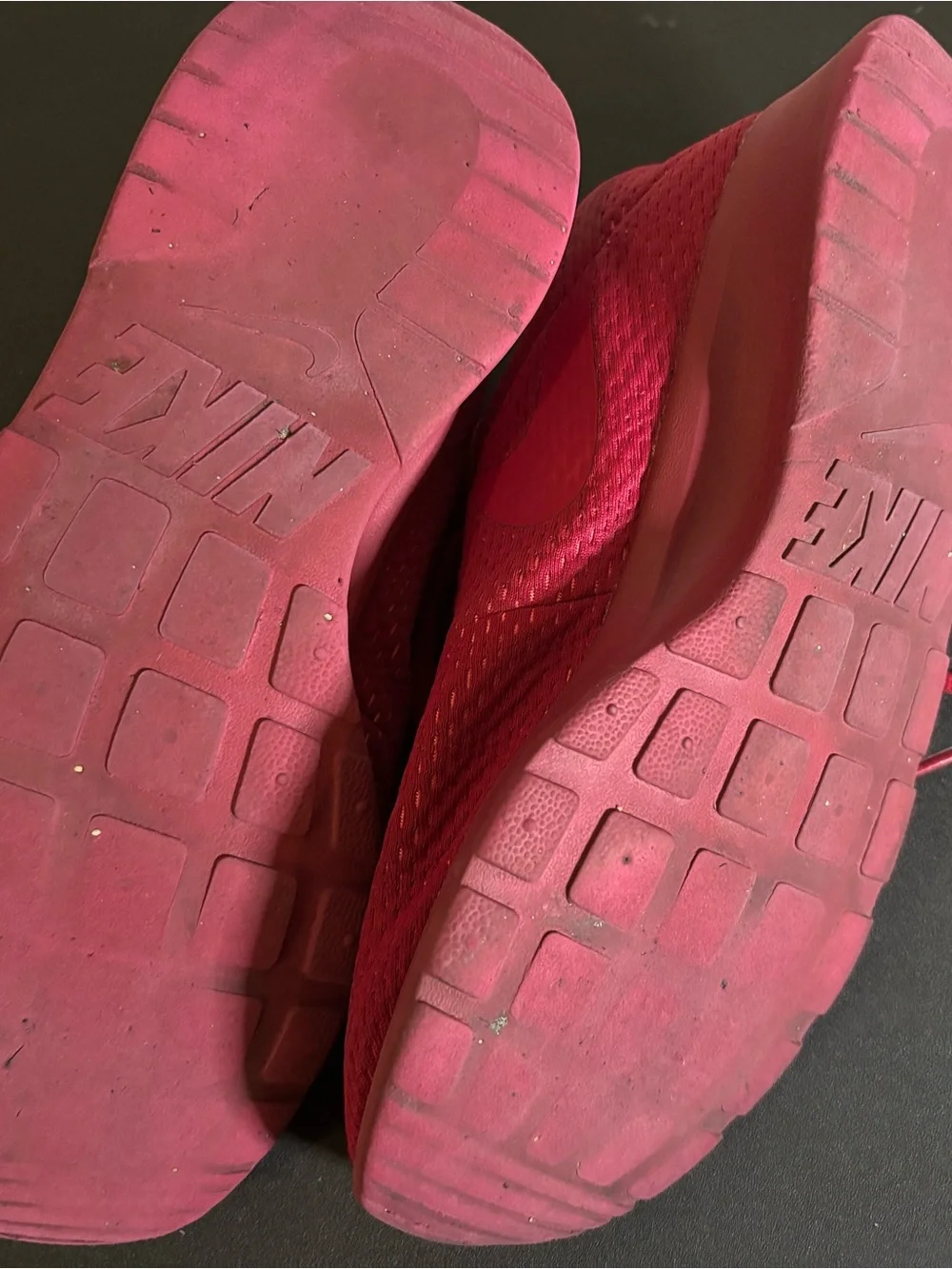 Nike Women's Fuchsia Knit Athletic Sneakers